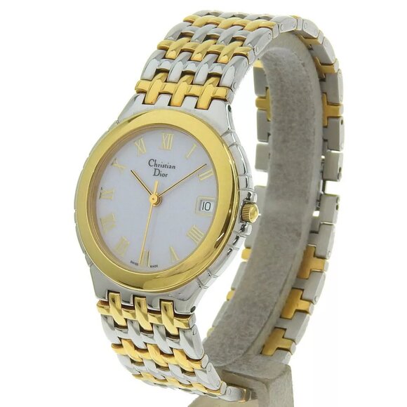 Dior combination Watches 3023 WhiteDial Stainless Steel/Plated Gold Quartz... - Picture 1 of 8